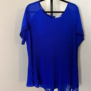 Royal Blue Dressy Tunic Top